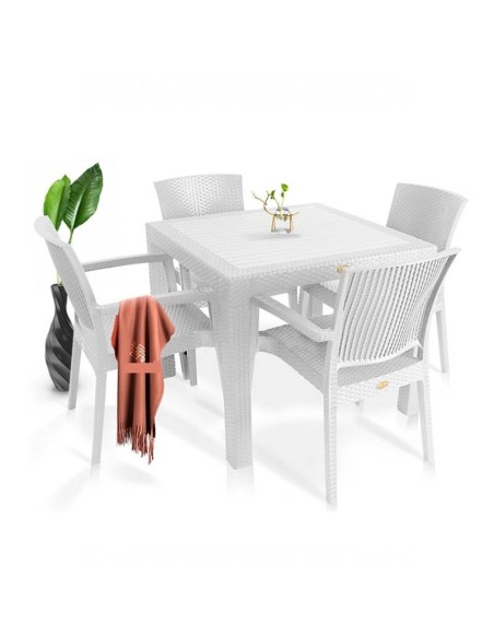 Sillón de Polipropileno blanco 2 Epaminondas