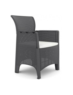 Sillón en polipropileno antracita para exterior antracita