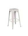Taburete Tol acero blanco para tabernas