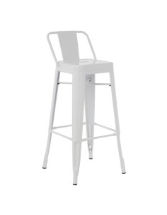 Taburete Tol Respaldo acero negro 2