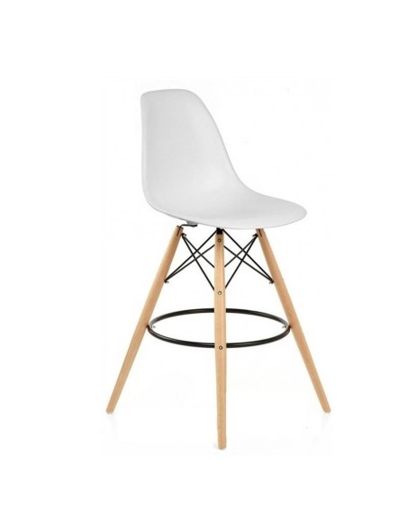 Taburete String W polipropileno blanco