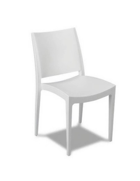 Silla Jul polipropileno inyectado color blanco