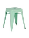 Taburete Tol Bajo acero verde menta
