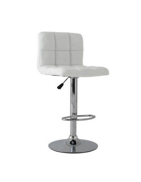 Taburete Bermudas simipiel blanco