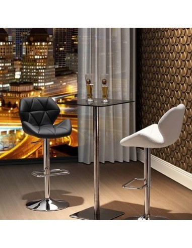 Taburete Cuate moderno regulable simipiel