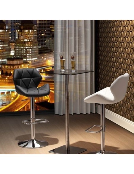 Taburete Cuate moderno regulable simipiel