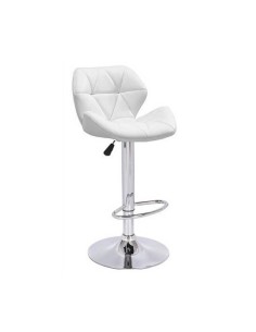 Taburete Cuate regulable simipiel negra 2