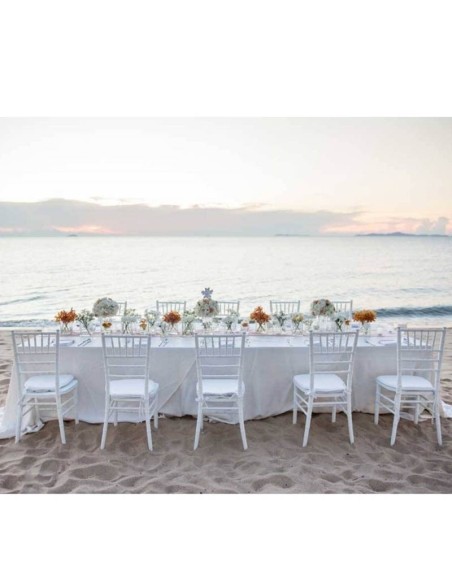 Silla en polipropileno blanco Genova 4