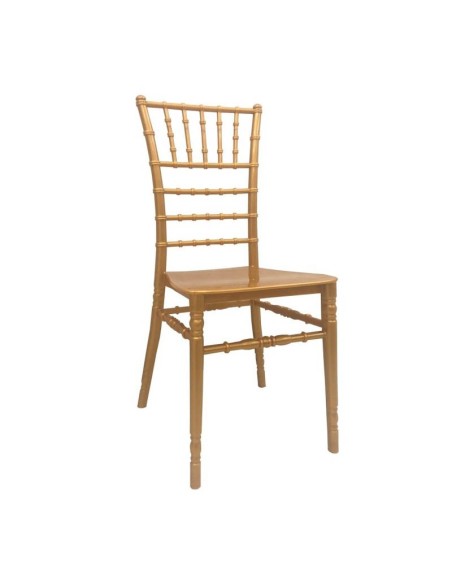 Silla en polipropileno dorado Genova