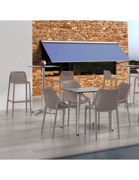 Taburete Beatriz polipropileno para terrazas