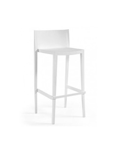 Taburete Bibiano polipropileno blanco