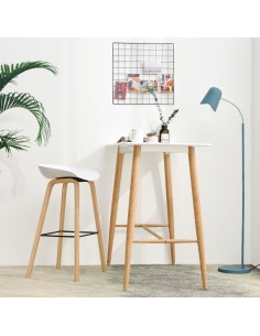 Taburete Buenaventura polipropileno blanco 2