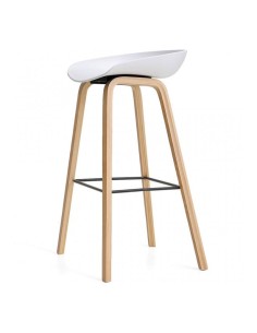 Taburete Buenaventura polipropileno blanco
