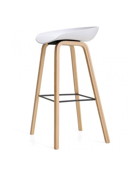 Taburete Buenaventura polipropileno blanco