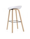 Taburete Buenaventura polipropileno blanco