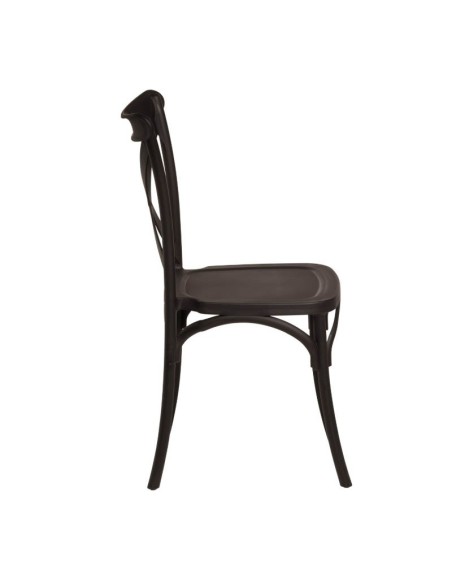 Silla Salom polipropileno negro 2