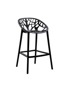 Taburete Cleofa polipropileno negro