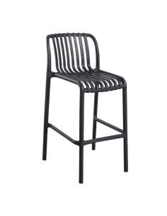 Taburete Eduvigis polipropileno gris grafito