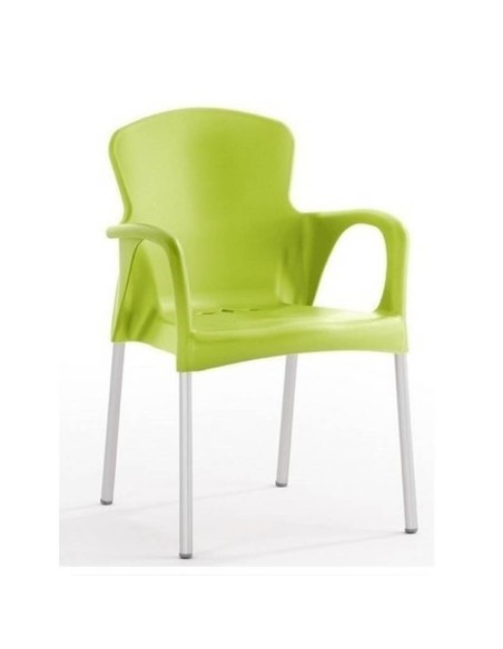 Sillón Thor en polipropileno verde lima
