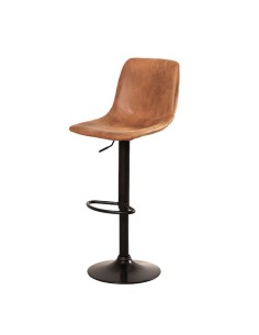 Taburete Dosinda R polipiel marrón camel