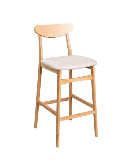 Taburete Ambrosio madera natural