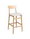 Taburete Ambrosio madera natural