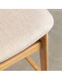 Taburete Ambrosio madera natural 2