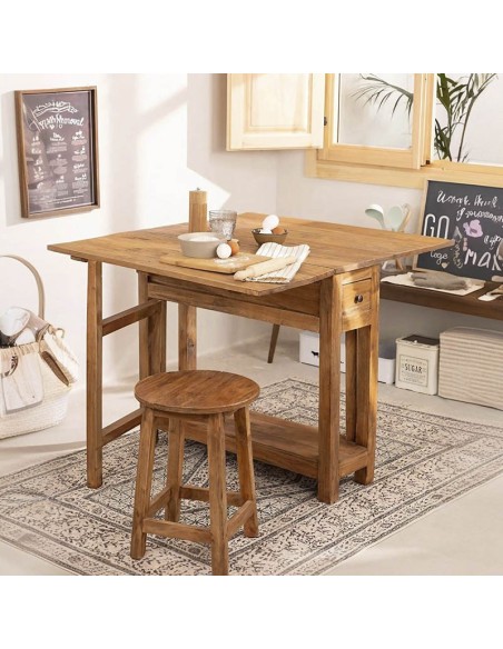 Taburete Doroteo madera reciclada 2