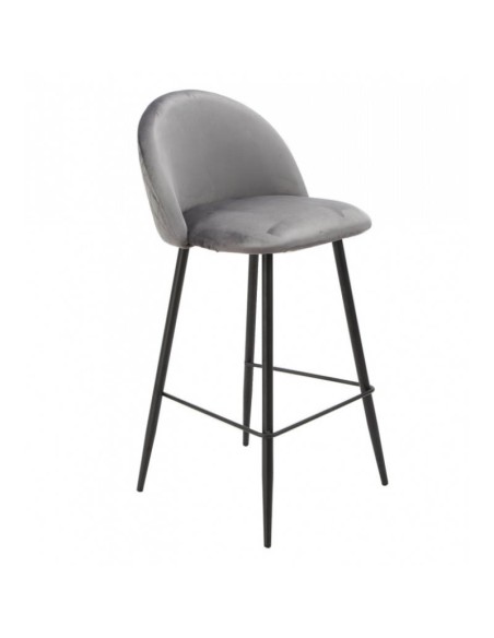 Taburete Artura velvet gris