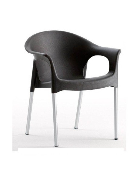 Sillón Axe de polipropileno negro