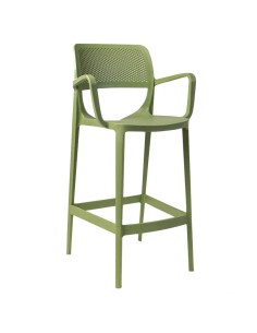 Taburete Adolfa polipropileno verde