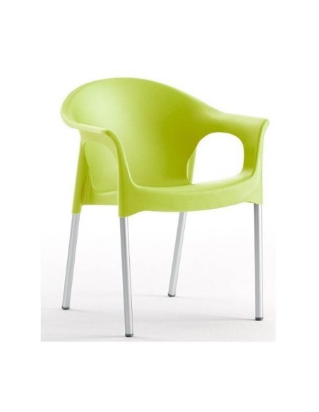 Sillón Axe de polipropileno verde lima