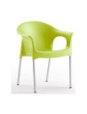 Sillón Axe de polipropileno verde lima