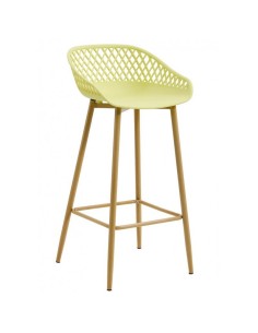 Taburete Emigdia polipropileno amarillo