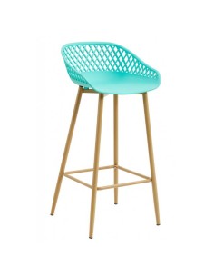 Taburete Emigdia polipropileno amarillo 2