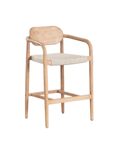 Taburete Ercilia cuerda beige