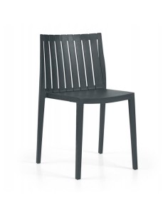 Silla Cecilia de polipropileno inyectado antracita