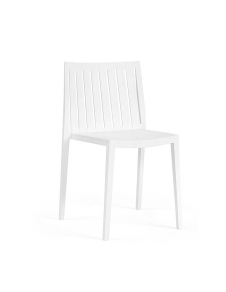 Silla Cecilia de polipropileno inyectado blanco