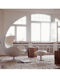 Butaca Ogy giratoria polipiel blanco 2