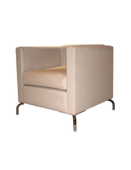 Butaca Uombat polipiel blanco