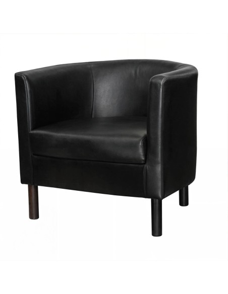 Butaca New polipiel negra