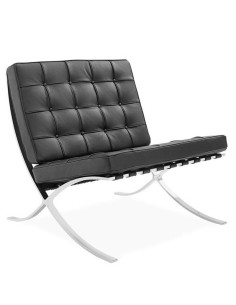 Butaca Barny polipiel negra