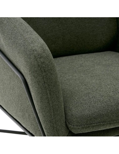 Butaca Auriga tela verde detalle