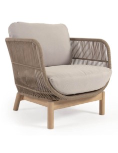 Butaca Yeti 1 plaza cuerda beige