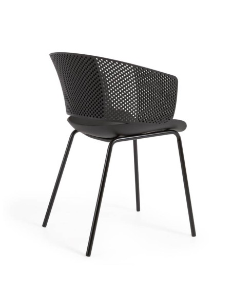 Sillón Arquimimo de polipropileno negro 2