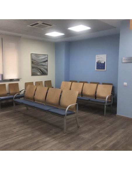 Bancada Trade New Confort 3P para hospitales