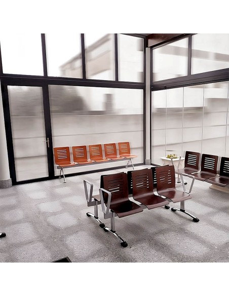 Bancada Aneto 2P para salas de espera hospitales