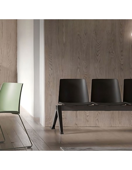 Bancada Tarak 2P para salas de espera centros médicos