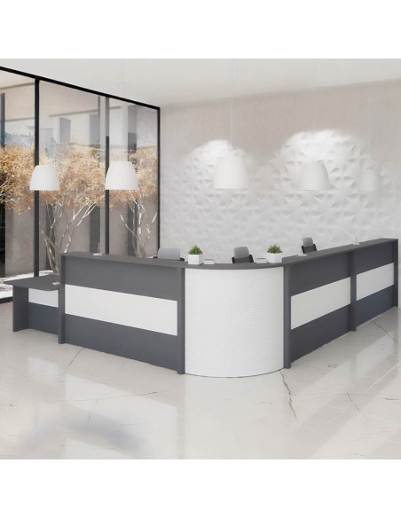 Mostrador Recepción Georgia Curvo para hoteles