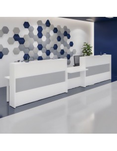 Mostrador Recepción Georgia Bicolor 1260 moderno 2